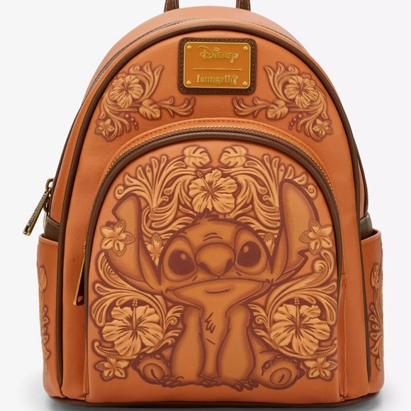 Loungefly Disney Lilo & Stitch Tonal Stitch Carving Backpack & Wallet main image 7